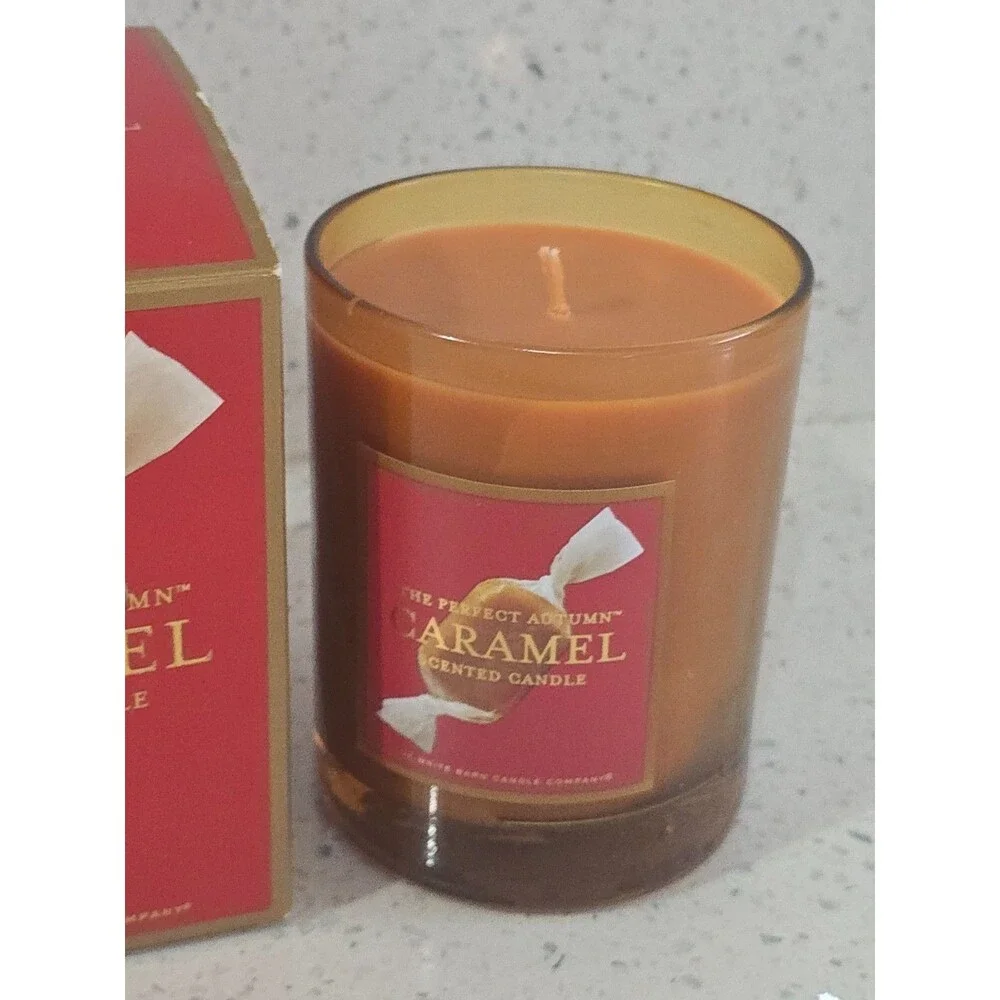 White Barn Candle Company The Perfect Autumn Caramel 10oz Candle RARE! NIB - Picture 4 of 7
